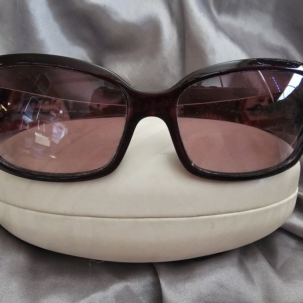 Emilio Pucci Women's Sunglasses - Dark Frame with Rose Lenses